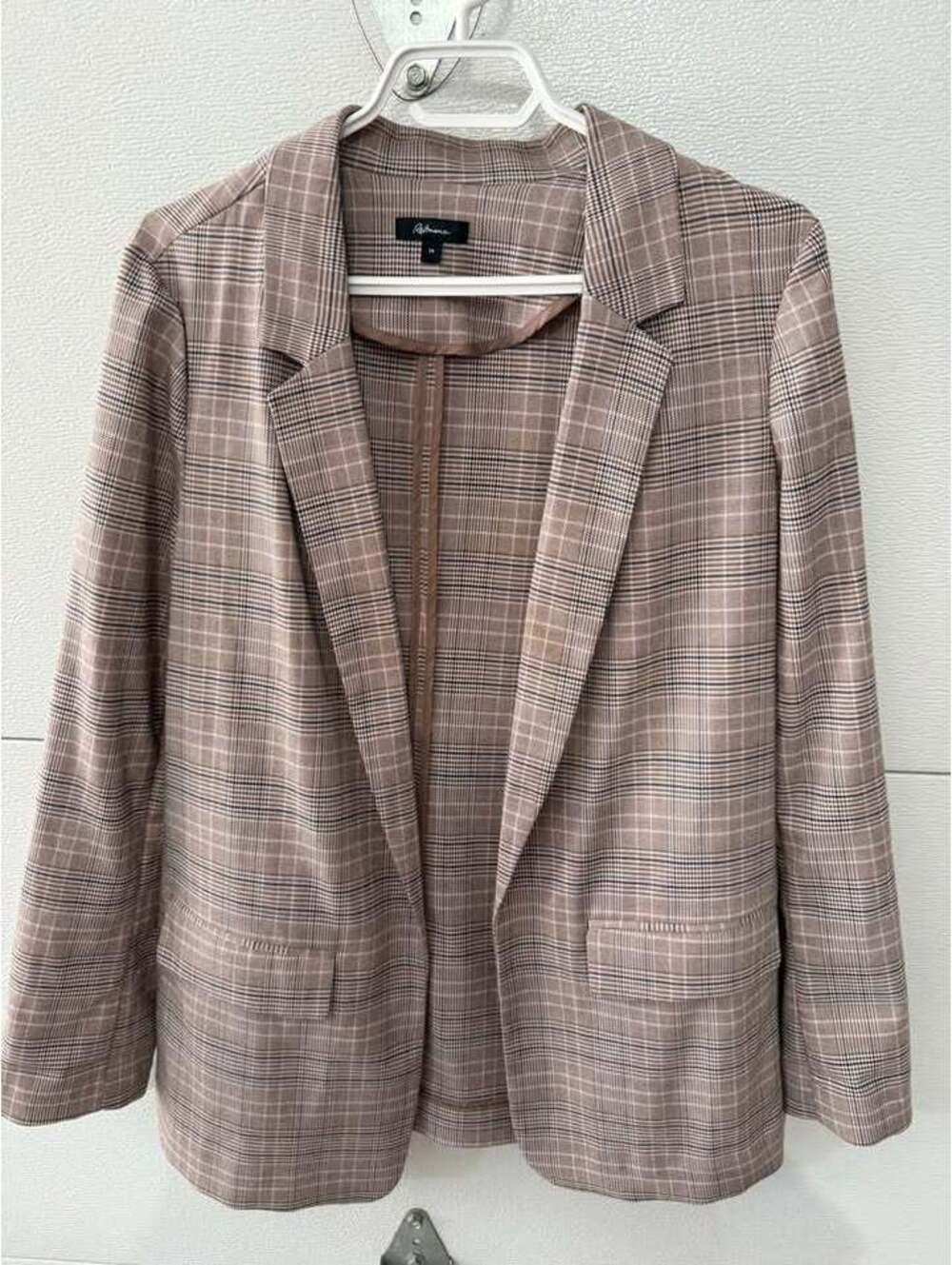 Reitmans Plaid Blazer Size 14